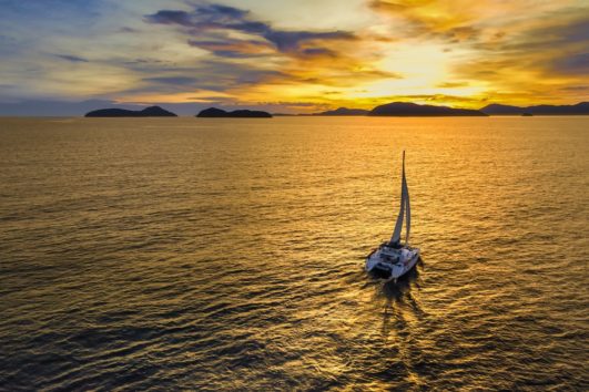 Sunset Sailing Thailand Andaman Sea - Learn to Sail Resurgence Sailing